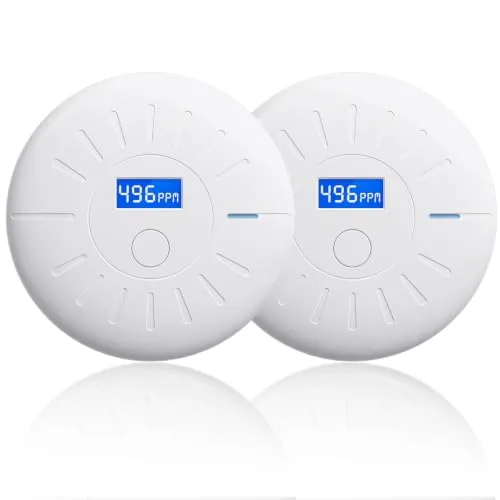 Lecoolife 10-Year Smoke Detector — 2-Pack